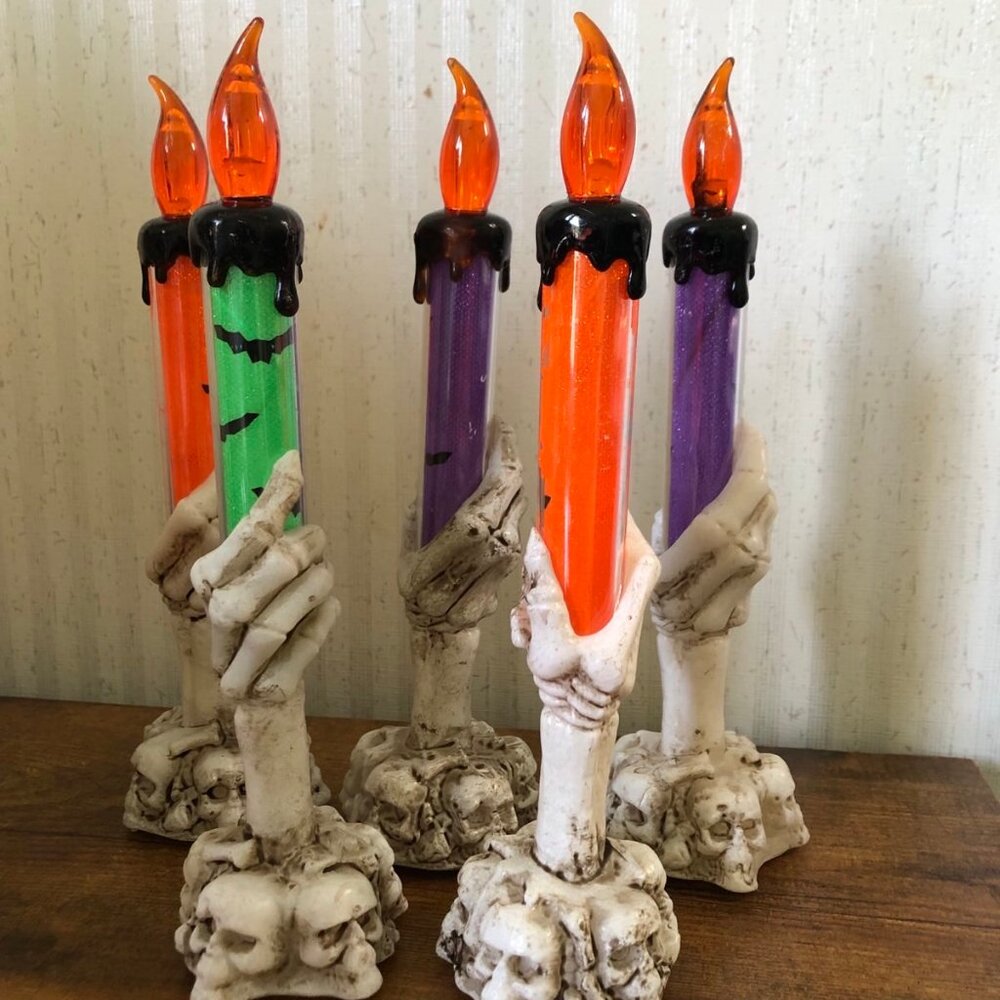 Halloween Ghost Hand Flameless Candle LED Light Bundle of 5 x 3 - Picture 5 of 6